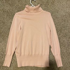 Light Pink Turtleneck Sweater